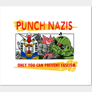 PUNCH NAZIS (Gundam ver) Posters and Art